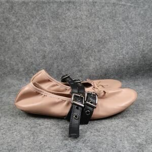 L4 Shoes Womens 6 Ballet Flats Buckle Straps Mary Jane Slip On Fashion Casual